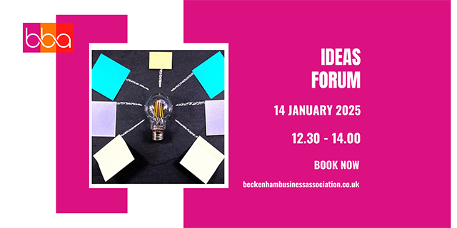 Beckenham Business Ass We’re hosting our first BBA event of the year next Tuesday 14 Jan, online at 12.30pm.